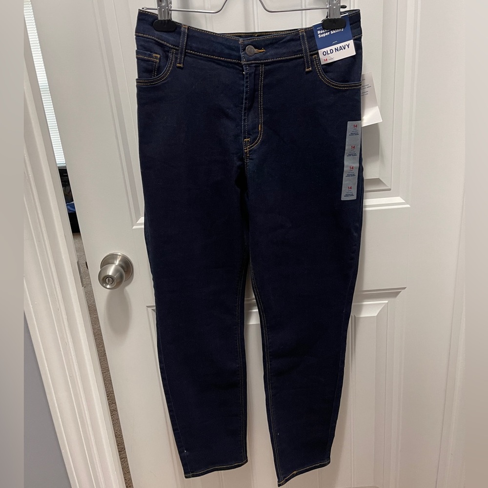 “Rockstar super skinny” jeans-Old Navy. Size 14S never worn with tags in tact.